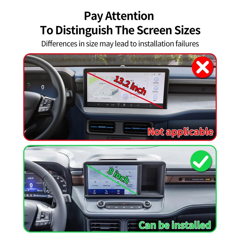 Masergogo Wireless Charging car Phone Holder for Ford Maverick 2022-2024