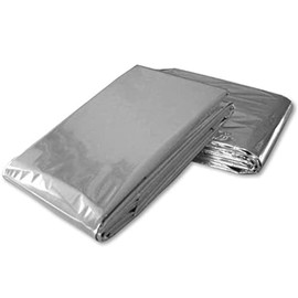 Ever Ready First Aid Ever Ready First Aid Mylar Rescue Blanket, Large Silver Thermal Sheet for Emergency and Survival, 54” x 84” – 20 Count