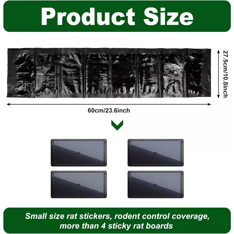 Qualirey 8 Pack SUPER Sticky LARGE Mouse Mice Rat Glue