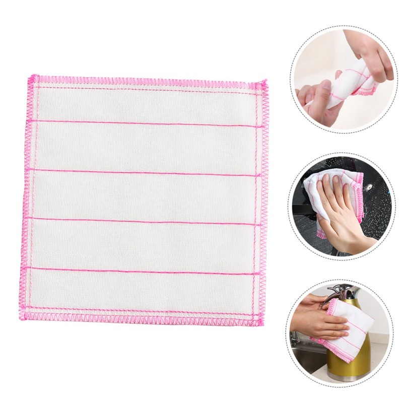 CIYODO 10 Pcs Highly Absorbent Cotton Gauze Dish Cloths for