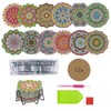 Ideen mit Herz 12 Diamond Painting Coasters with Metal Stand