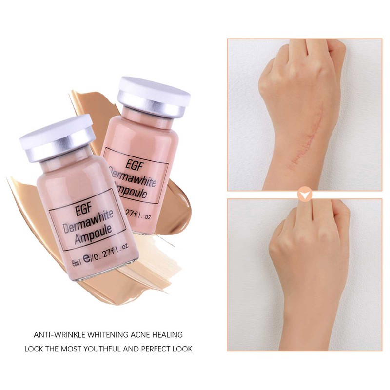 ibcccndc 6pcs Liquid Foundation 6pcs Serum Face Skin Brightening Rejuvenation