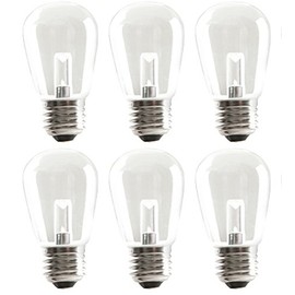6 Qty. HALCO S14CL1C/827/LED 80522 LED S14 1.4W CLEAR 2700K DIMMABLE E26 ProLED by Halco