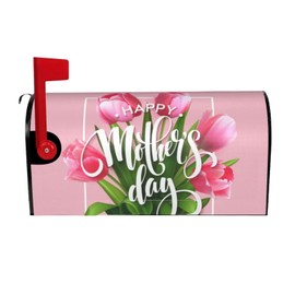 Mailbox Cover Happy Mothers Day, Beautiful Flower Print Outdoor Mail Cover Letter Post Box, Standard Size 25.5x21 in Magnetic Mailbox Case for Home Garden Yard Decor