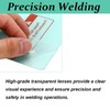 16Pcs Protective Cover Lens Welding Helmet Transparent Protective Sheet Welding