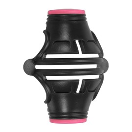 PATIKIL ゴルフボールマーカーステンシル 360度 トリプルトラッ ク ゴルフボールアライメントマーキングツール ラインドローイングマーカー 男性 女性用 黒/ピンク