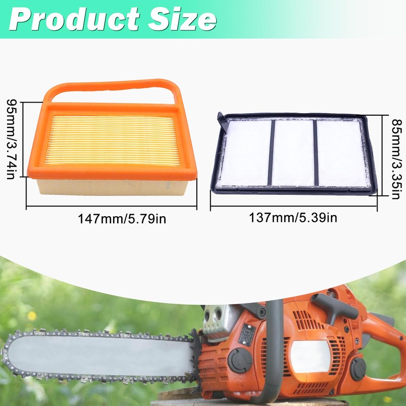 Air Filter Kit for Stihl TS410 TS420, ADEFOL Air Filter