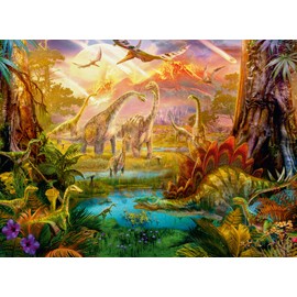 Ravensburger Puzzle 12000238 - Im Dinoland - 500 Pieces Puzzle for Adults and Children from 12 Years