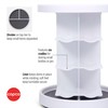 Copco White and Gray 2 Tier Vitamin Turntable with 6