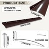2PCS 40inch Brown Door Rain Drip Guard for Windows Drip