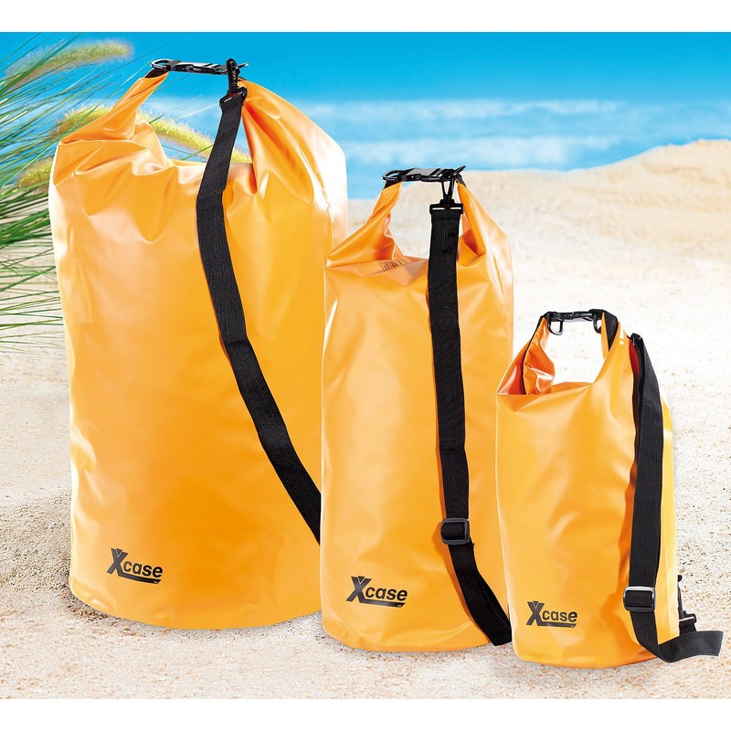 Xcase Waterproof Backpack: Waterproof Dry Bag 16 Litres, Orange (Duffel