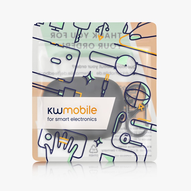 kwmobile Case Compatible with JBL Wave 200TWS Case - Silicone