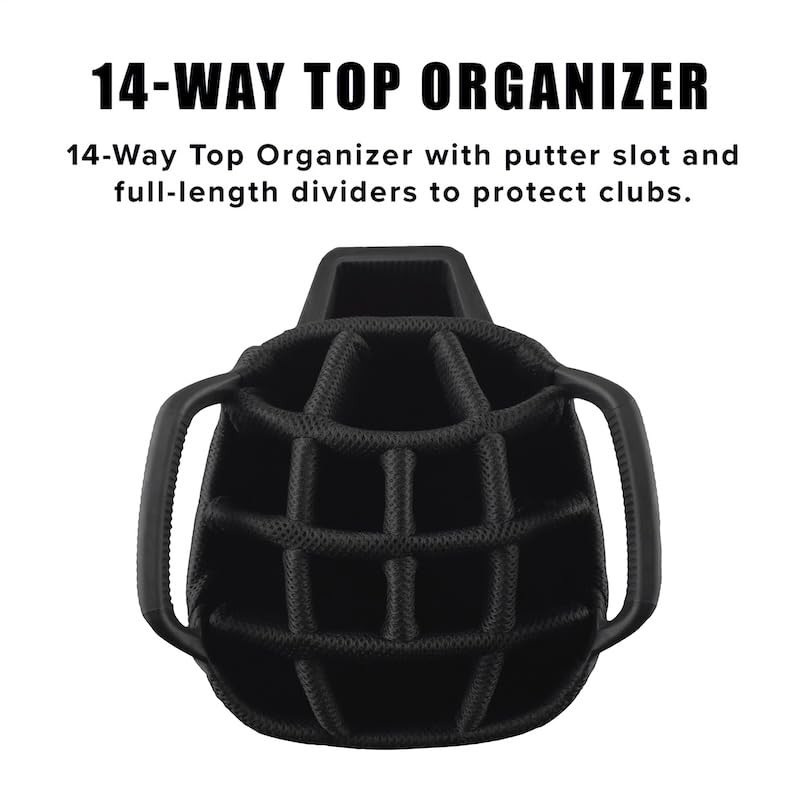 Hot-Z 4.5 14 Way Divider Golf Cart Bag Blue