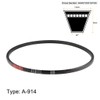 sourcing map 2 x A914/A36 V-belt, A profile, rubber drive