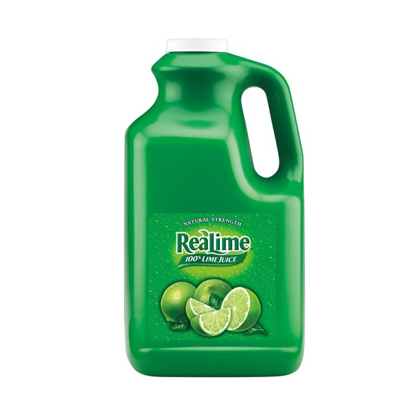 ReaLime, 100% Lime Juice, 128 Ounce Bottles (Pack of 4)