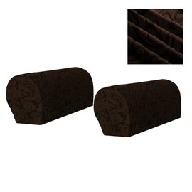 Kaket 2 PCS Arm Rest Covers Sofa, Chair Arm Protectors Stretch, Sofa Armchair Couch for Sofa, Armchair, Couches, Recliner (Dark Brown)