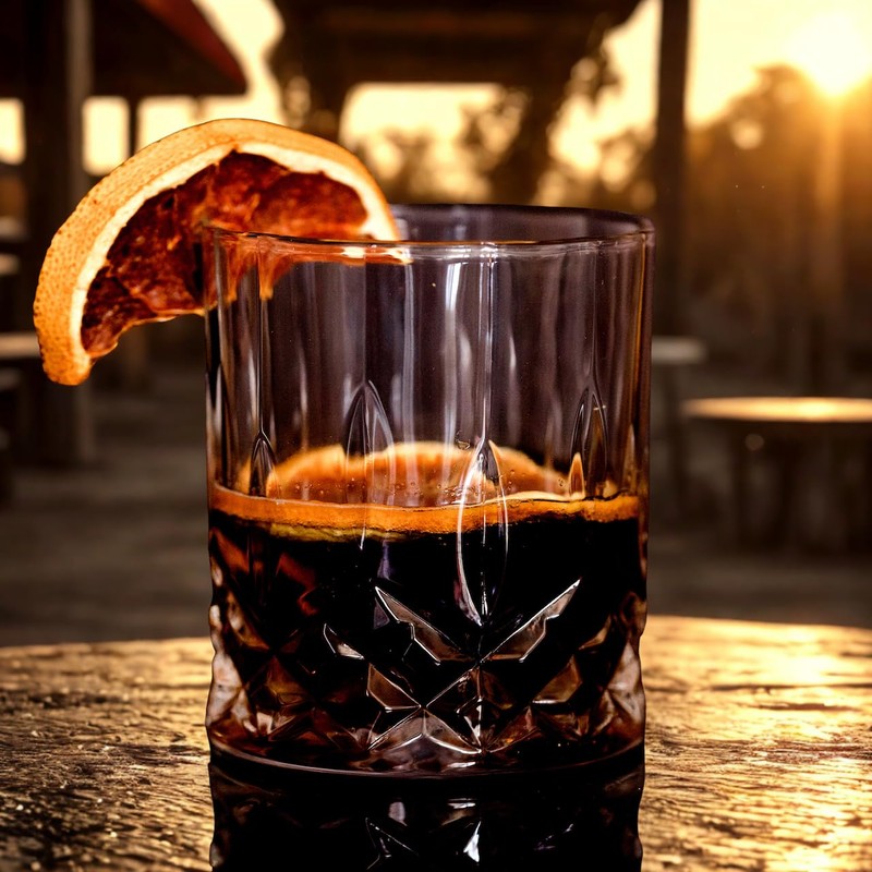 Garnish de Limón negro deshidratado en rodaja