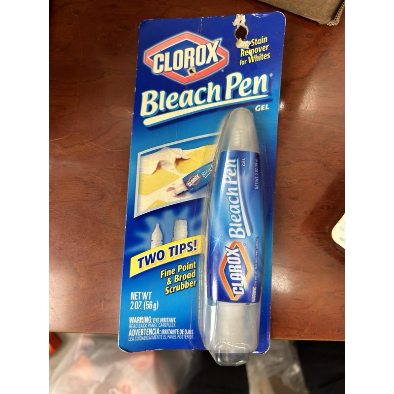 Clorox Bleach Pen Gel Fine Point & Broad Scrubber 2