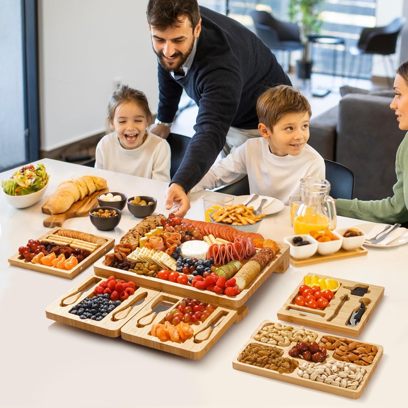 xinyoec Large Charcuterie Boards Gift Set - Cheese Board and