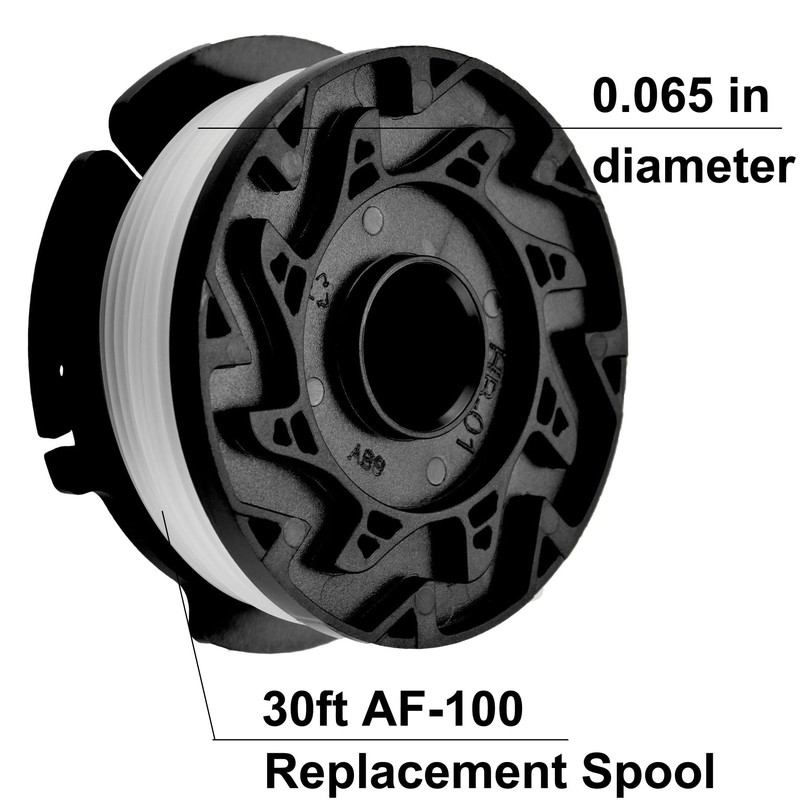 3-Pack AF-100 Replacement Spool Weed Eater Spool Compatible with Black+Decker