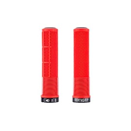 DMR Deathgrip 2 Flangeless Handlebar Grips (Red, Thick)