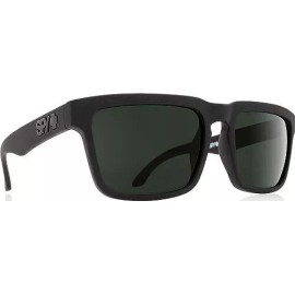 SPY OPTIC ADULT HELM SOFT HD PLUS SUNGLASSES HAPPY LENSE TECH 673015973863,4 - Matte Black, Happy Gray Green Polarized