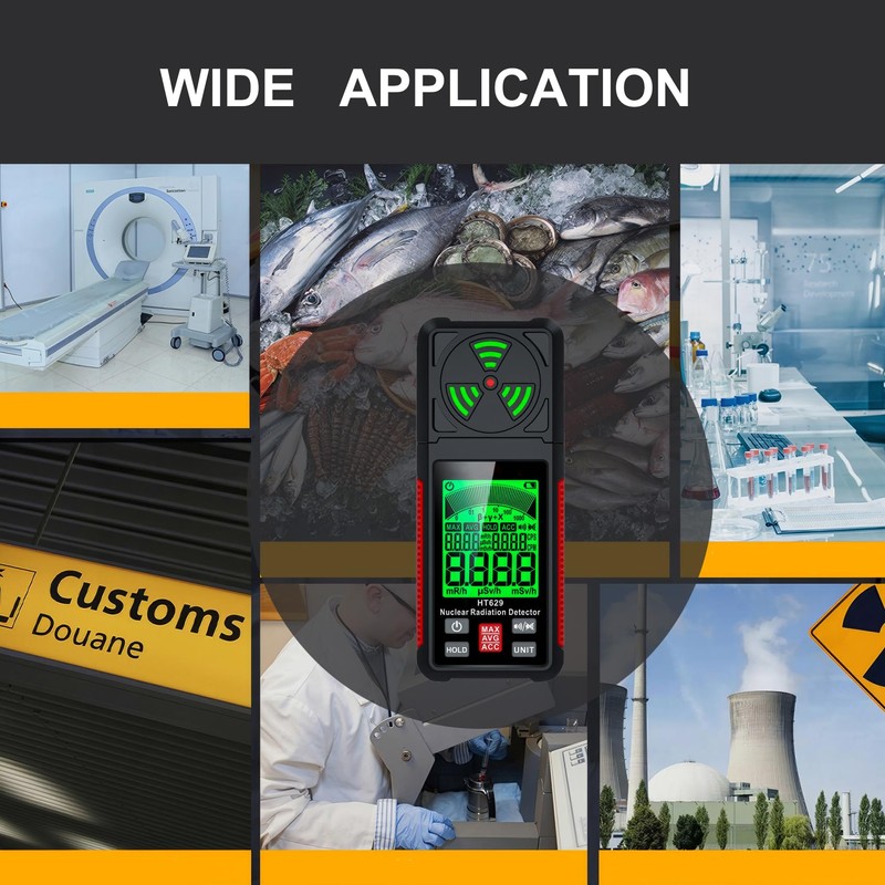 Geiger Counter Intendvision Nuclear Radiation Detector - Portable Radiation Dosimeter