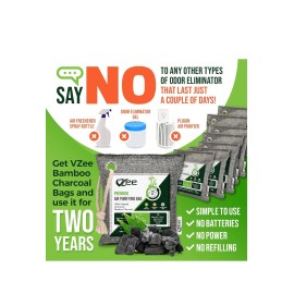 VZEE Bamboo Charcoal Air-Purifying Bag Odor-Eliminato