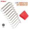 Hi-Spec 11pc Small Metric Hex Allen Key Wrench Tool Set.