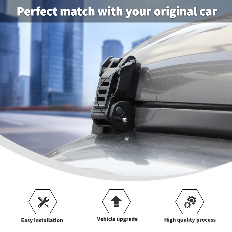 Linskip Hood Latches Aluminum Hood Catch Kit Replacement Compatible with
