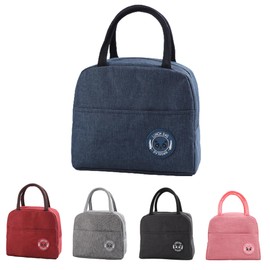 Senshuomy Insulated Lunch Bag Tote Bag for Women & Kids,Cool Bag Lunch Box,Water-Resistant Thermal Leak,Proof Lunch Organizer for Work,School,Picnic(Blue)