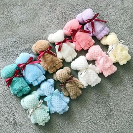 Gift bear towel towel cute return gift souvenir (small) Bear towel small/plain mint 50ea