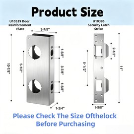 U 10385 Door Strike Plate and U 10539 Door Reinforcement Plate Repair Kit