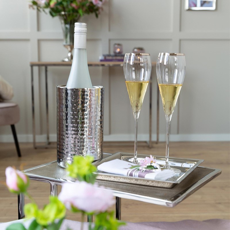 Fink 105002 Kalas Stainless Steel Champagne/Wine Cooler, Silver, 19 x