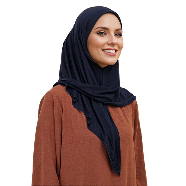 Hophor Premade Hijab for Women Head Covering Muslim Prayer Scarf