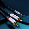 Unifizz 3.5mm to RCA Cable, 5FT RCA Male to Aux