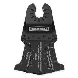 Rockwell RW8967.3 Sonicrafter Oscillating Multitool Extended Life Bimetal Wood & Nail End Cut Blade (3-Pack), 1-3/8"