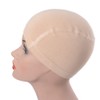 1pc Bamboo Fiber Wig Cap Comfortable Elastic Wig Cap for