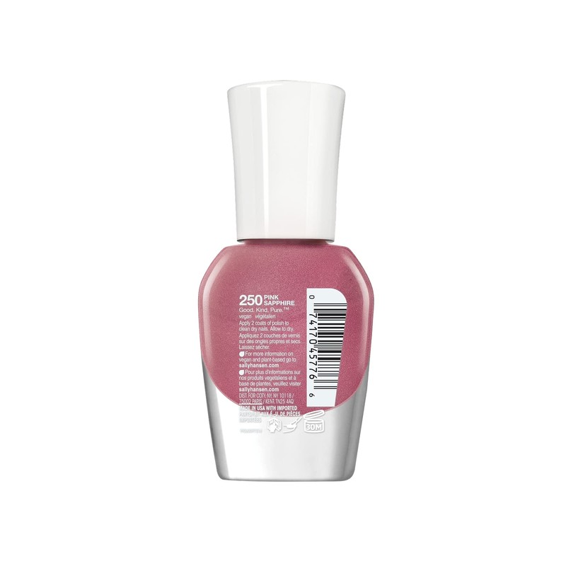 Sally Hansen Good.Kind.Pure Nail Polish 250 Pink Sapphire 0.33 fl