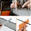 Pack of 7 File for Chainsaw with Handle, File Holder