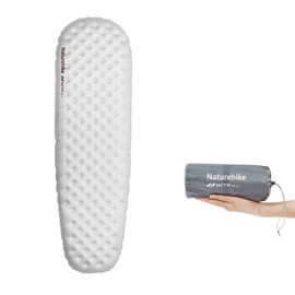 Naturehike High R-Value R5.8 Air Mat, Ultra Lightweight, Approx. 17.6 oz (500 g), SGS Certified, Utility Model Registration, 4 Seasons (≥ -20°C), Thick 2.8 - 3.5 inches (7 - 9 cm), Compact, Camping