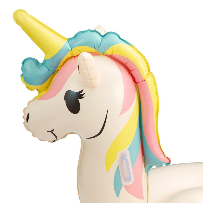 Funsicle Giant Inflatable Unicorn Magic Ride-On Pool Float, Adult-Sized