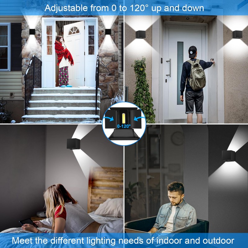 ledmo LED Up and Down Outdoor Wall Lights 20W Anti-Rust