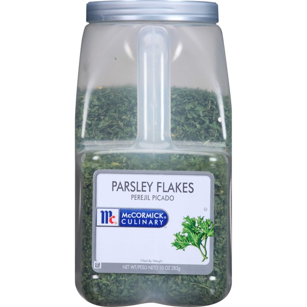 McCormick Parsley Flakes - 10 oz. container, 3 per case