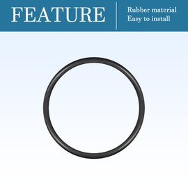 QUARKZMAN Pack of 10 Nitrile Ring Washer Replacement Rubber Seal 80 mm x 70 mm x 5 mm for Tap Plumber Repair Seal Connection, Black