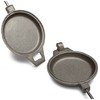 Rome's Round Jaffle Iron with Steel and Wood Detachable Handles