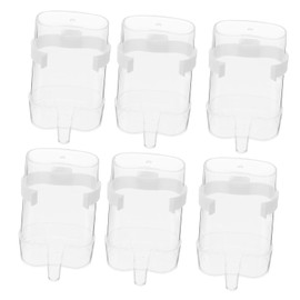 MERRYHAPY Alimentador de Agua Automático para Pájaros, 6 Piezas de Dispensador para Aves en Jaulas, Práctico y Fácil de Limpiar