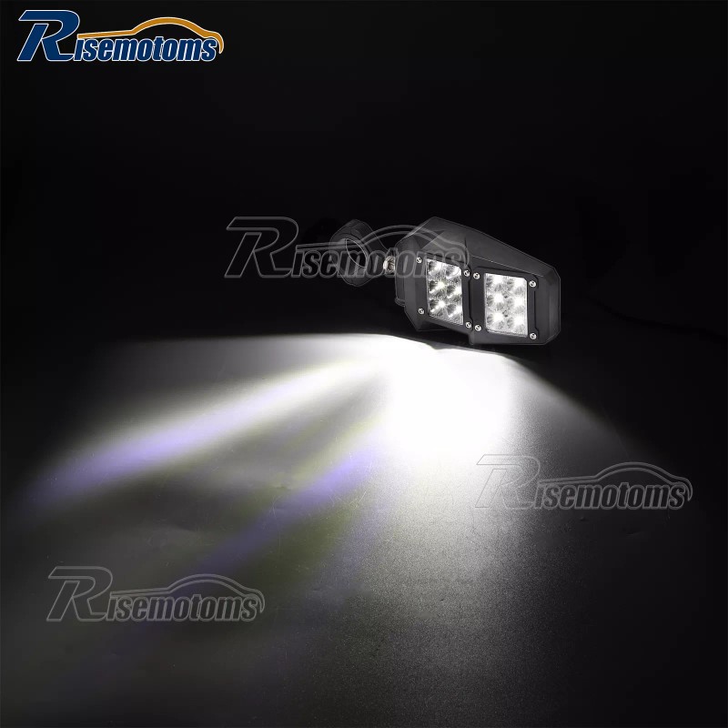 RI UTV 1.75"-2" Rear View Side Mirrors Kit with LED