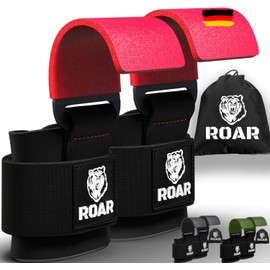 Roar® Weight Lifting Hooks for Men and Women, Wrist Wraps, Weight Lifting Grips for Weightlifting, Shrug, Rowing and Deadlifts - Gym Lifting Straps with Hook for Pull Ups