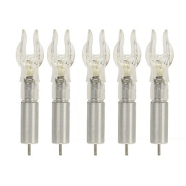 5PCS LED Lighted Nocks Plastic Shell Easy Installation for 6.2mm 0.24in Inside Diameter Arrow Archery with Battery Colorful